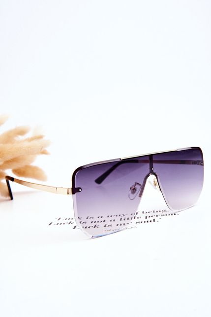 Trendy zlato-fialové slnečné okuliare 400UV Prius V310