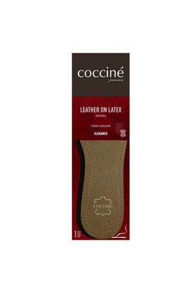 Latexové kožené komfortné vložky Coccine LEATHER ON LATEX do elegantných topánok 1 pár