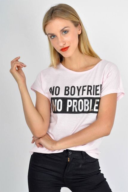 Dámske tričko s nápisom ,,NO BOYFRIEND NO PROBLEM