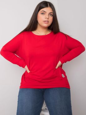 Červené tričko s dlhým rukávom