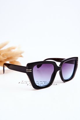 Dámske čierne slnečné okuliare V110061