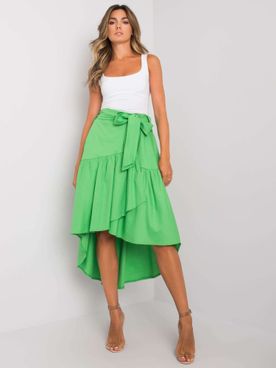 Dámska zelená asymetrická sukňa RUE PARIS