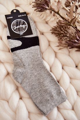 Dámske sivé bavlnené ponožky