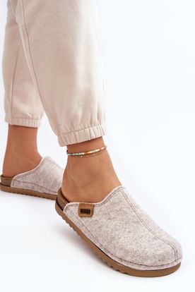 Dámske profilované papuče Inblu vo svetlej béžovej farbe
