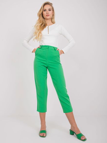 Dámske zelené elegantné nohavice Richmond