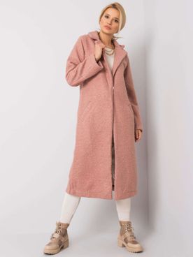 Ružový dlhý kabát Paquita RUE PARIS