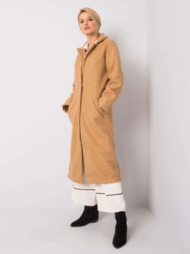 Béžový dlhý kabát Paquita RUE PARIS