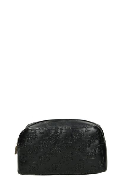 Klasická kozmetická taška NOBO v čiernej farbe s monogramom