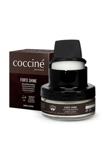 Krémová pasta Coccine pre vyleštenie hladkých kožených topánok FORTE SHINE 50 ML