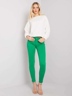 Zelené obtiahnuté nohavice Marites