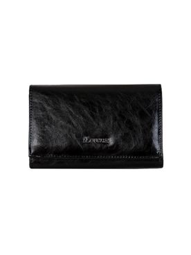 Čierna kožená peňaženka pre ženy