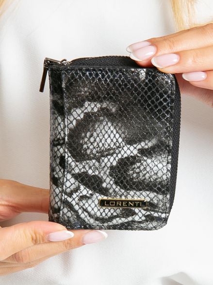 Dámska čierna kožená peňaženka