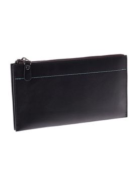 Čierna matná dlhá peňaženka na zips