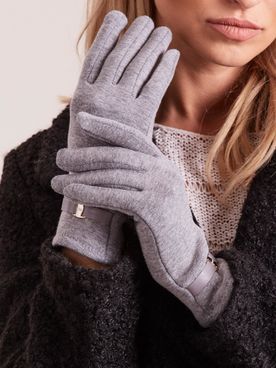 Dámske sivé elegantné rukavice