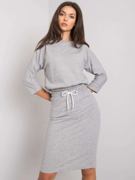Sivá krátka súprava so sukňou Savina