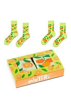 Pomarančové ponožky mixTURY ZOOKSY 2 páry