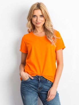 Dámske oranžové bavlnené tričko
