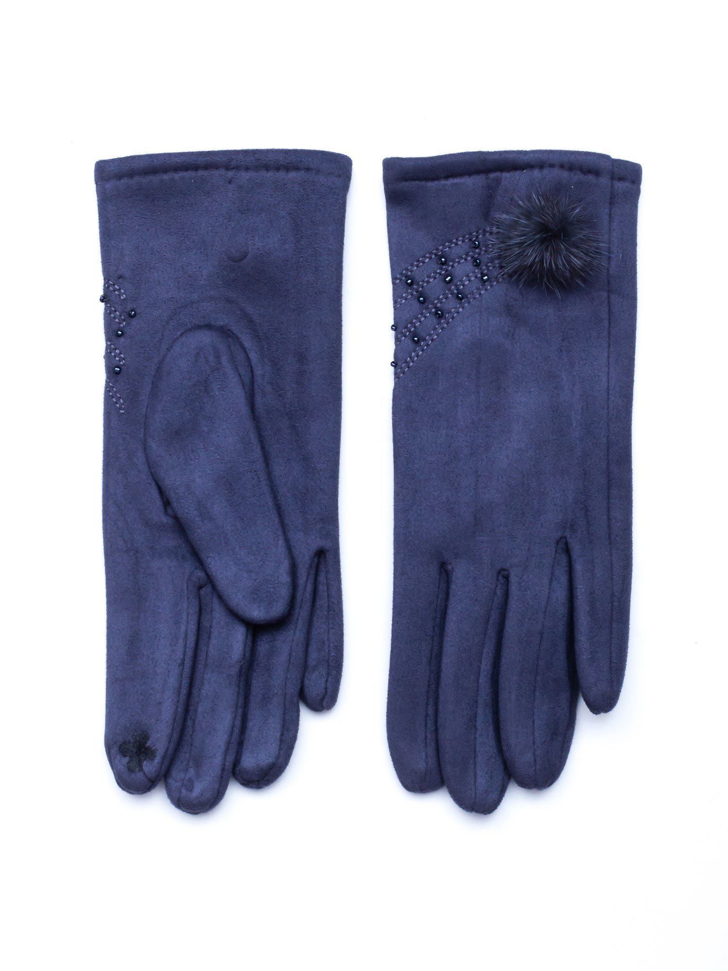 Dámske šedé rukavice - M
